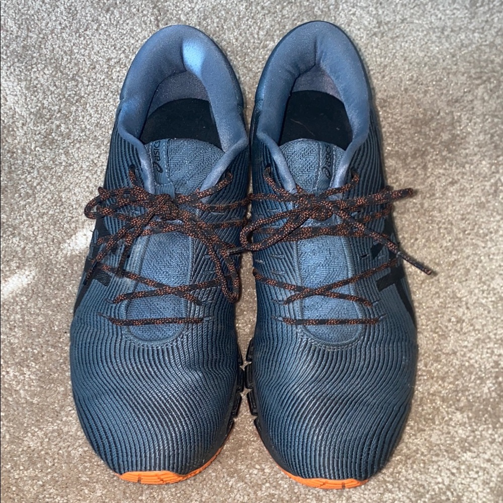 Men's Blue and Orange Athletic Shoes